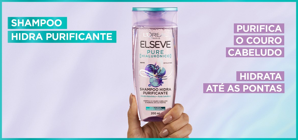 Shampoo Hidra Purificante para cabelo oleoso | L'Oréal Paris